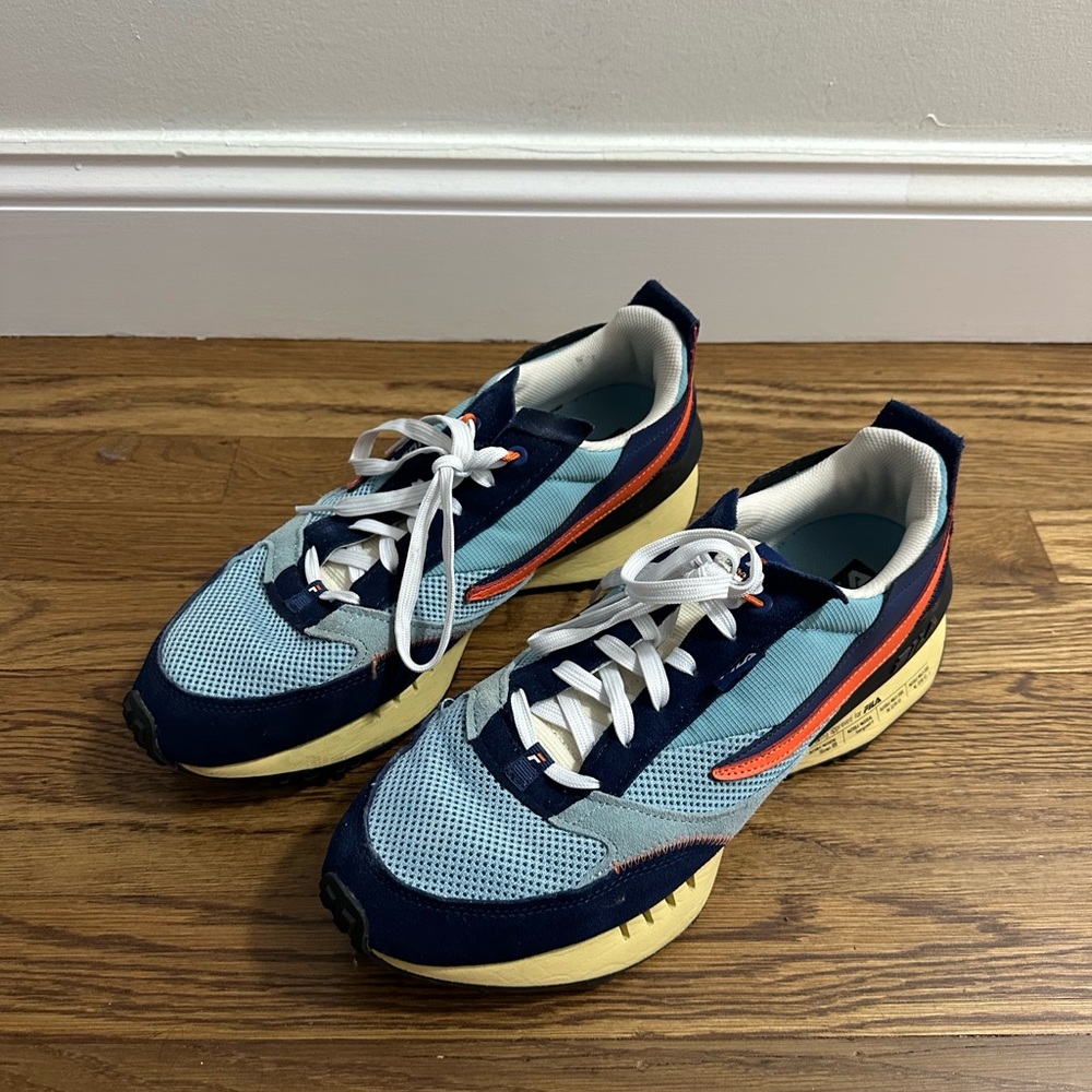 Fila Navy and Cream Sneakers